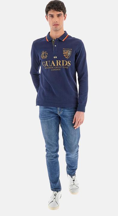 Produktbild La Martina Poloshirt Langarm-Poloshirt regular fit Westin mit Logo-Details (M)