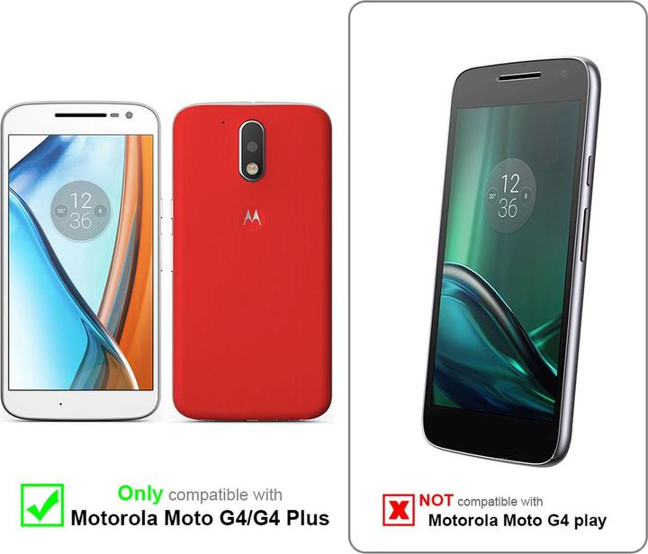 Actual product image Cadorabo TPU Matt Metallic Cover (Motorola Moto G4, Motorola Moto G4 Plus)