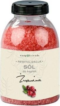 Markenlos THE SECRET SOAP STORE Drobnoziarnista sól do kąpieli Żurawina 250g (Badeperlen)