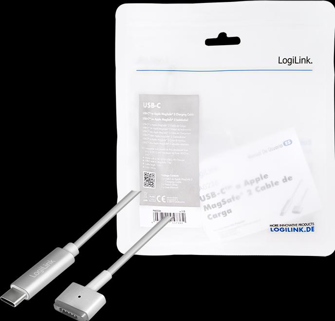 Actual product image LogiLink USB-C to Apple MagSafe 2 (1.80 m, USB 3.2 Gen 1)