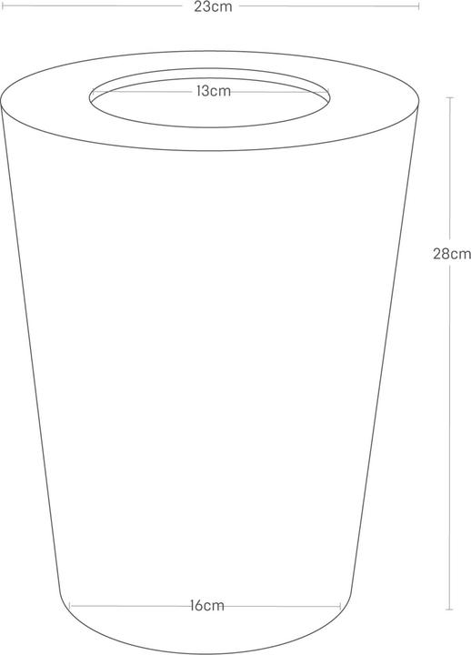 Productafbeelding Yamazaki - Prullenbak Rond - Rin - bruin (1.30 l)