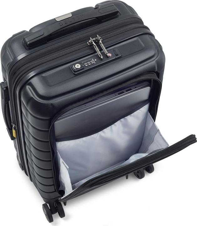 Immagine prodotto Delsey Shadow 5.0 trolley da cabina a 4 ruote 55 cm scomparto per laptop con piega di espansione (41 l, Bagaglio a mano (fino a 50 litri))