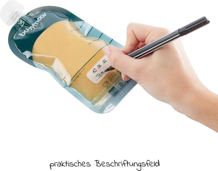 Actual product image Babymoov ISY squeeze bag