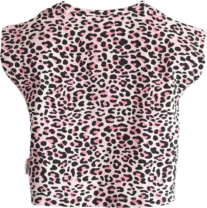 Actual product image Superga Childrens/Kids Leopard Print Cropped T-Shirt (104)