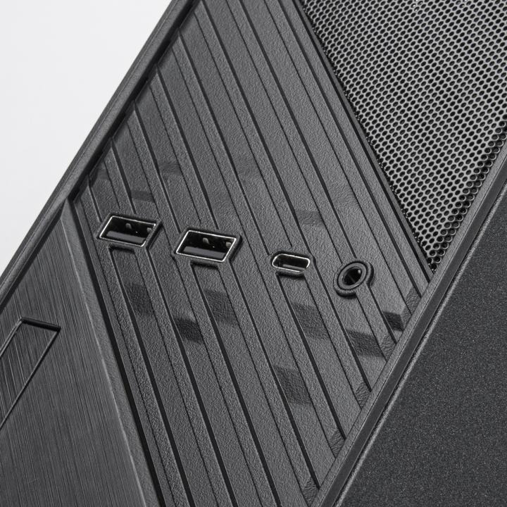 Actual product image Silverstone SST-ML12B Milo Slim HTPC Slim & compact Mini-ITX Computer Case (Mini-ITX)