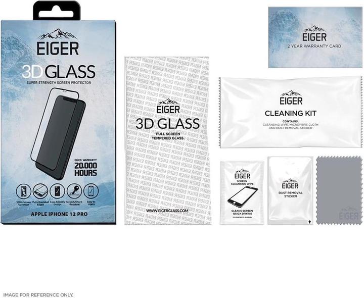 Produktbild Eiger Mountain Glass Clear Edge (1 Stück, Apple iPhone 12, Apple iPhone 12 Pro)