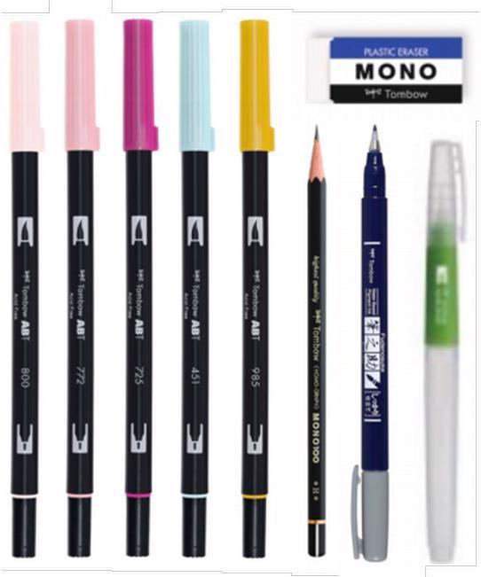 Actual product image Tombow Painter Blended (Pink, Rose, 6 x)