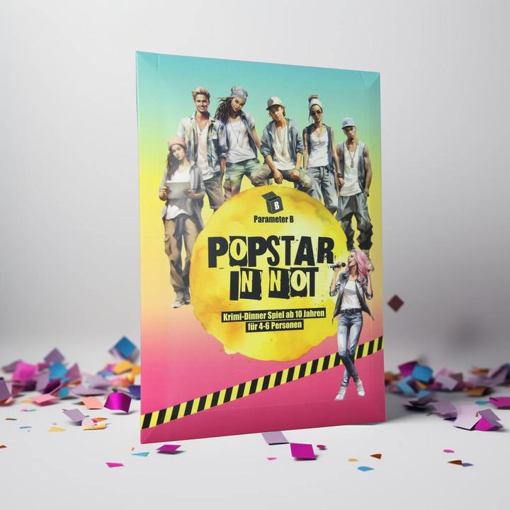 Actual product image Parameter B Popstar in distress - murder mystery dinner (German)