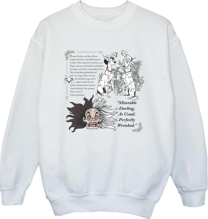 Disney 101 Dalmatians Miserable Darling Sweatshirt Jungen (116)