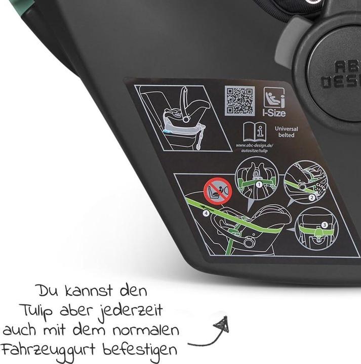 Actual product image ABC Design ABC Tulip baby car seat i-Size / 0 to approx. 13 kg (Baby car seat, ECE R129/i-Size Standard)