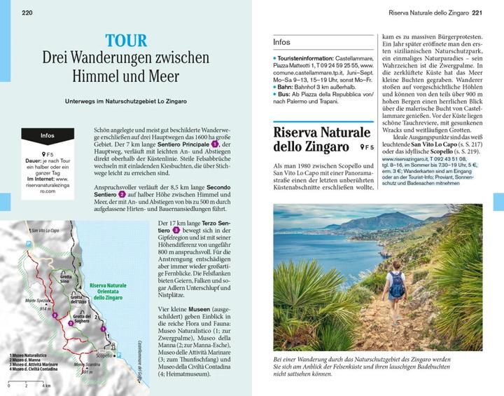 Actual product image Travel pocket book Sicily (German, Caterina Mesina)