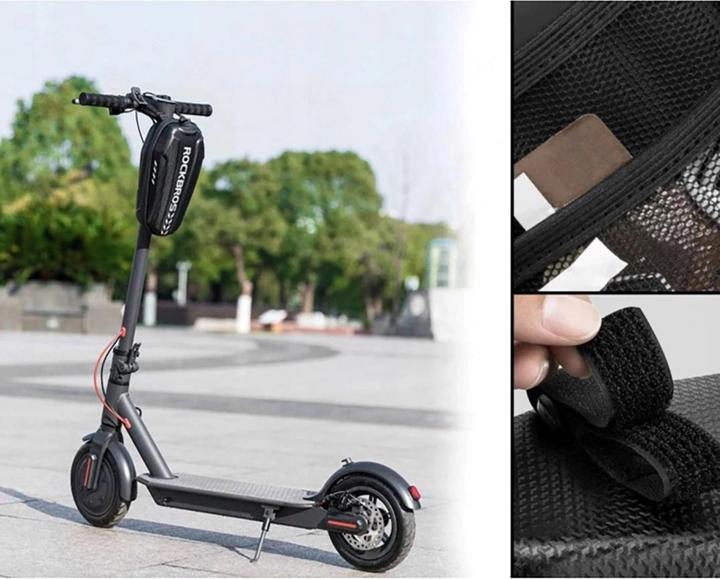 Actual product image Rockbros B62-1 bicycle bag for handlebar or frame 3 l - black (3 l, Frame bag, Handlebar bag)