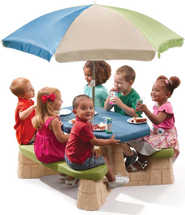 Image du produit Step2 Table de pique-nique Naturally Playful avec parapluie