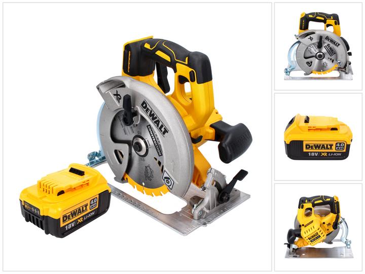 Image du produit DeWalt DCS 570 Scie circulaire sans fil 18 V 184 mm Brushless + 1x batterie 4,0 Ah - sans chargeur