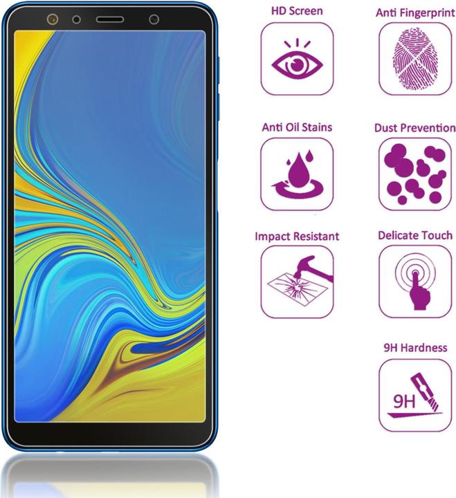 Produktbild Nalia (2-Pack) Schutzglas (2 Stück, Samsung Galaxy A7 (2018))