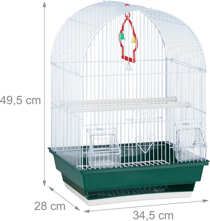 Image du produit Relaxdays Cage à oiseaux avec accessoires