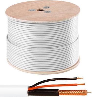 Actual product image Abus Video cable RG59 2 x 0.75 mm² W (Antenna cable)