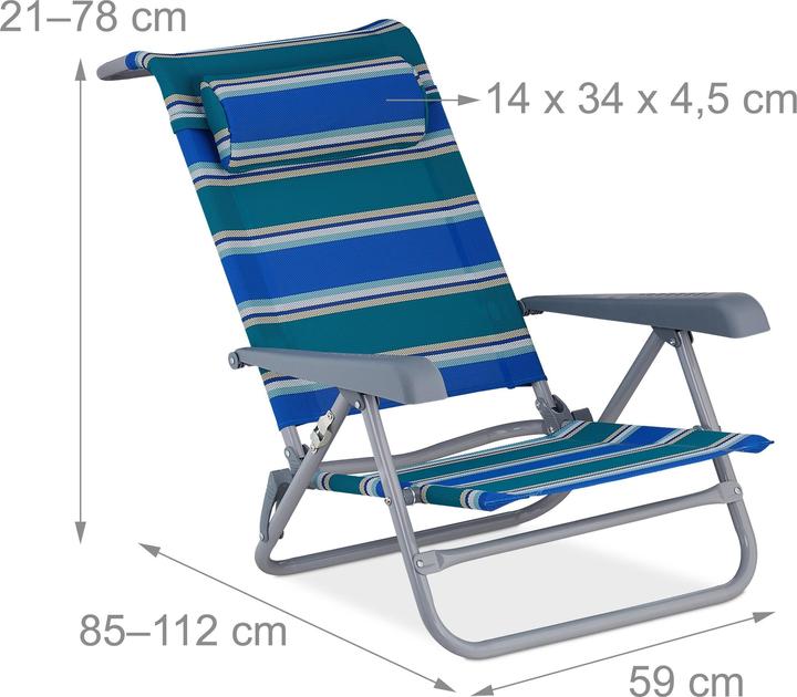 Actual product image Relaxdays Klappliegestuhl (85 cm)