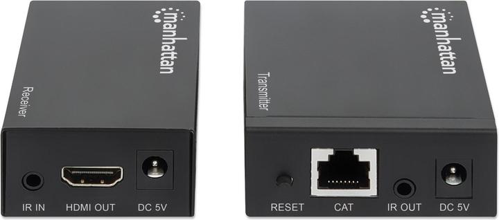 Produktbild Manhattan HDMI over Ethernet Extender Kit Signalverstaerker 1080p bis zu 50 m ueber ein Cat6-Netzwerkkabel...