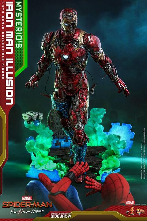 Actual product image Hot Toys Spider-Man: Far From Home "Mysterio's Iron Man Illusion" 1/6 Scale Figure