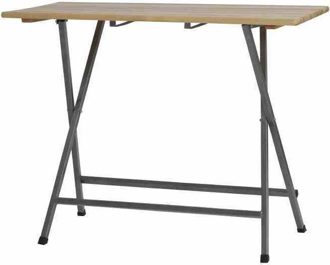 Star Stehtisch Kiefernholz, 140x70x118 cm, Gestell aus Stahl pulverbeschichtet in grau, Tischplatte au... (70 cm)