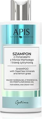 Apis Natural Cosmetics Apis - Optima Shampoo shampoo for normal hair with a tendency to greasy with Dead Sea minerals and (300 ml, Flüssiges Shampoo)