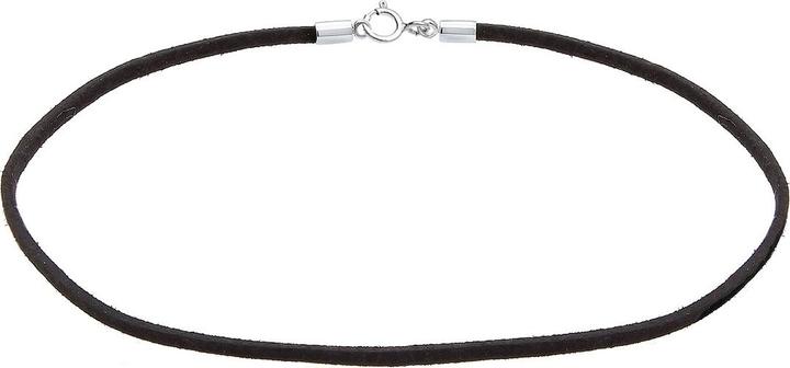 Produktbild Elli Basic Kette (925er Sterling Silber, Kunstleder, No Stein, 36 cm)