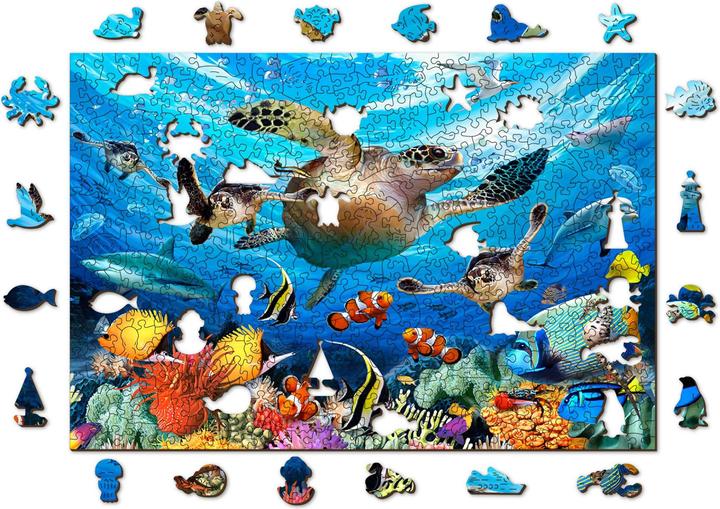 Produktbild WoodenCity Puzzle Holz L Ocean life (505 Teile)