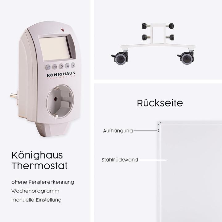 Immagine prodotto Könighaus Riscaldatore a infrarossi P-600 (600 W)