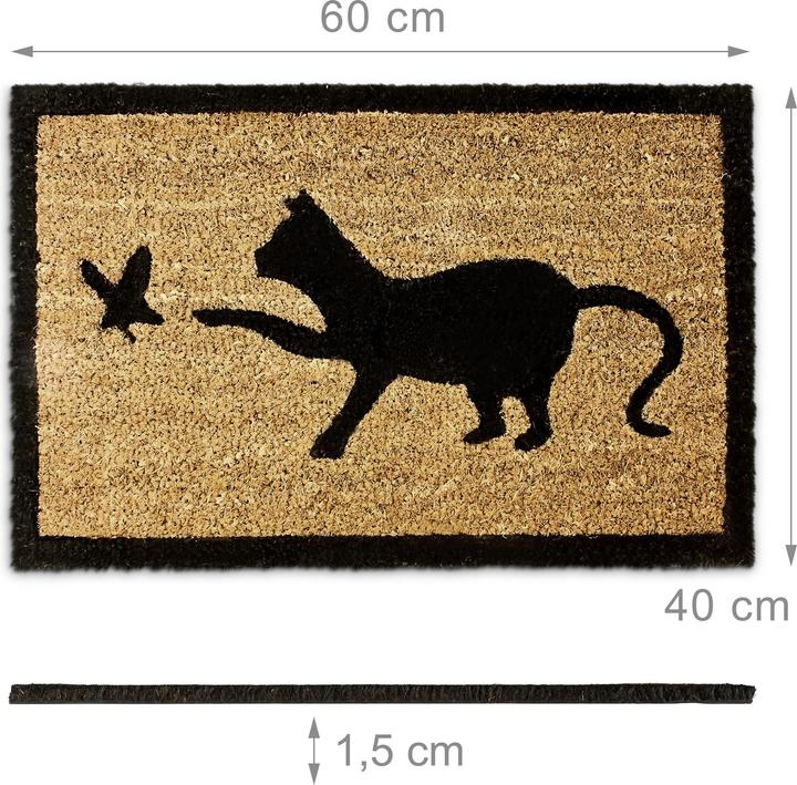 Produktbild Relaxdays Fussmatte Kokos (40 x 60 x 1.5 cm)