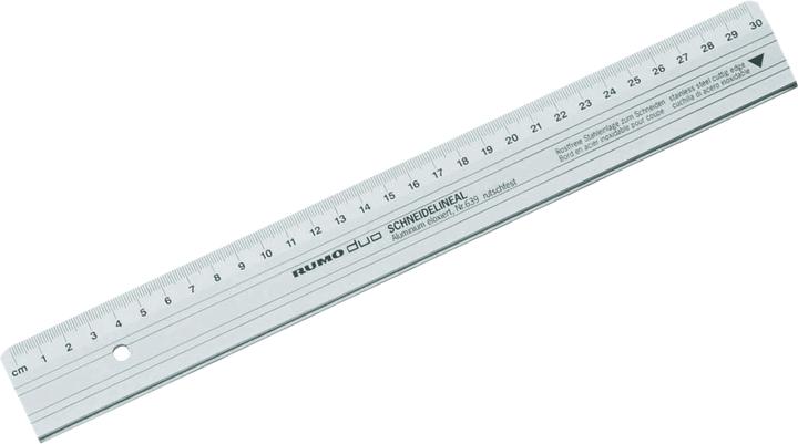Produktbild Rumold Schneidelineal DUO 30,0 cm, silber (30 cm)