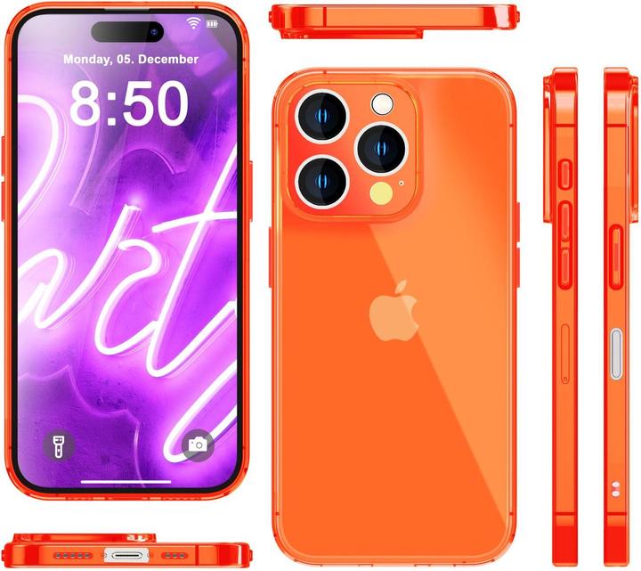 Immagine prodotto Nalia Copertura in silicone trasparente al neon (Apple iPhone 16 Pro Max)