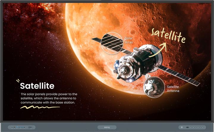 Produktbild BenQ RP7504, 190,5 cm (75"), 1649,7 x 927,9 mm, 450 cd/m², 3840 x 2160 Pixel, 4K Ultra HD, IPS (3840 x 2160 Pixel, 75")