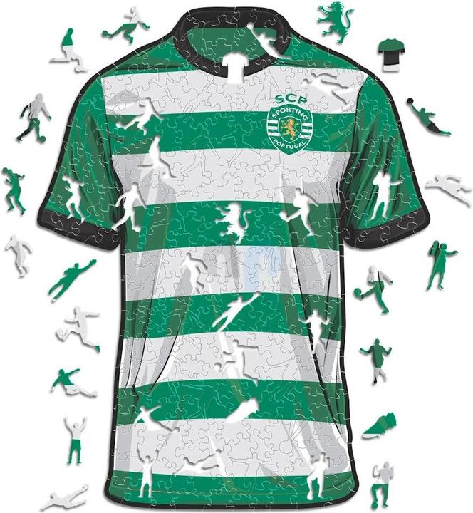 Produktbild Iconic Sporting CP - Trikot - Holz Puzzle Grösse L (500 Teile) (500 Teile)