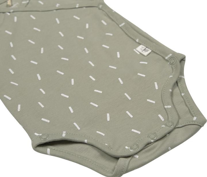 Actual product image Lässig Short sleeve body Speckles Olive Gr. 62/68 (62, 68)