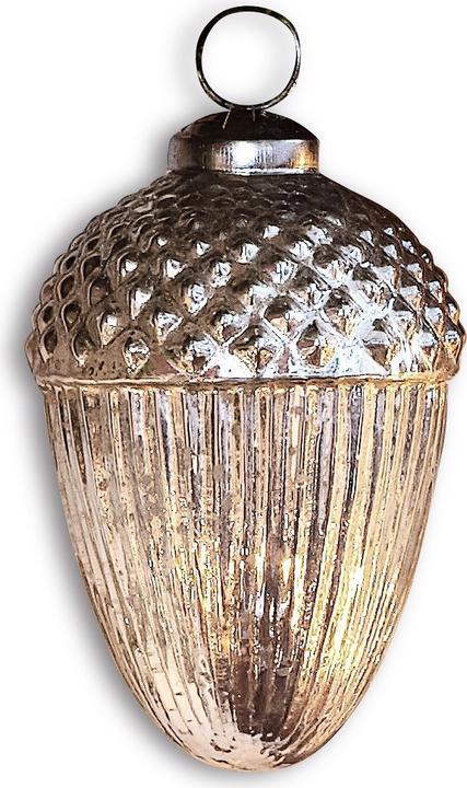 Image du produit Loberon Décorations de Noël Gland set de 6 pièces argent antique (6 -pièce)