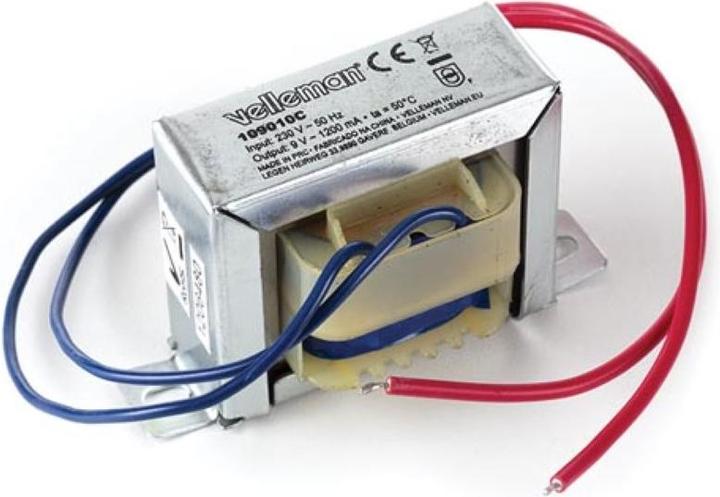 Velleman Open-Frame Transformer 10.8va 1 x 9v 1200ma
