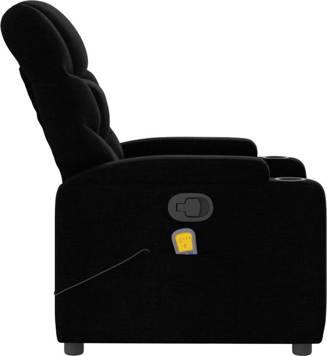 Produktbild VidaXL Massagesessel Schwarz Stoff,Farbe: Schwarz,Material: Stoff