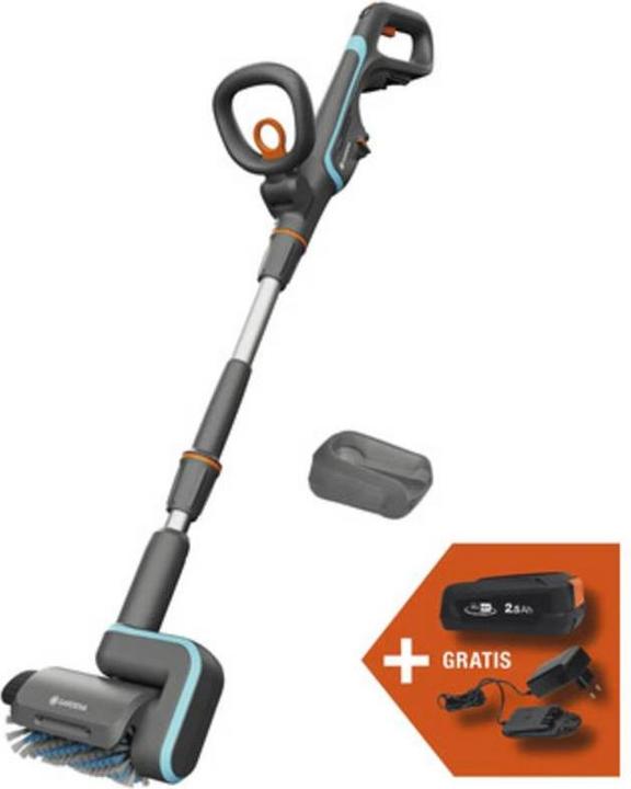 Produktbild Gardena Akku-Multi-Reiniger Aqua Brush Patio 03/18V P4A solo (Akkubetrieb)
