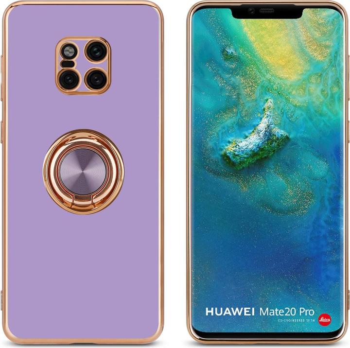 Actual product image Cadorabo Case for Huawei MATE 20 PRO in TPU with camera protection and ring LM089 Style (Mate 20 Pro)