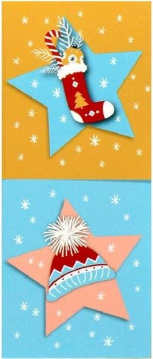 Image du produit ABC Étiquettes cadeau Noël 55 x 65 mm (Pochette cadeau, 6 x)