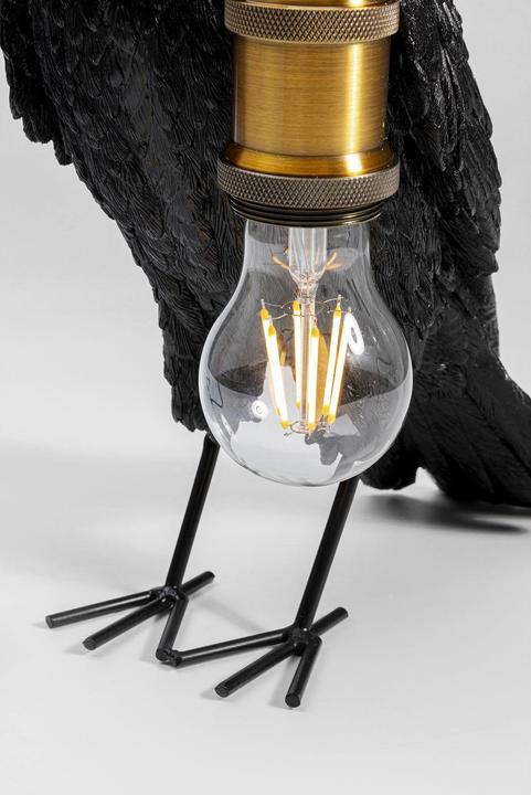 Produktbild Kare Design Tischleuchte Animal Crow Matt Schwarz (E27)