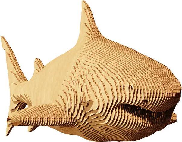 Produktbild Cartonic Weisser Hai - 3D Modell aus Karton