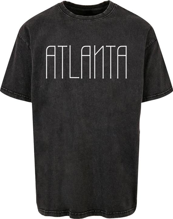 Actual product image Merchcode Atlanta X Acid Washed Heavy Oversize Tee - 113099 (3XL)