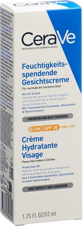 Actual product image CeraVe Moisturising Face Cream (52 ml, Day cream, SPF 30)