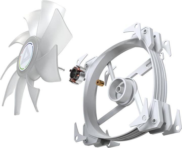 Actual product image Montech HP140 ARGB PWM 3 in 1 Pack White (140 mm, 3 x)