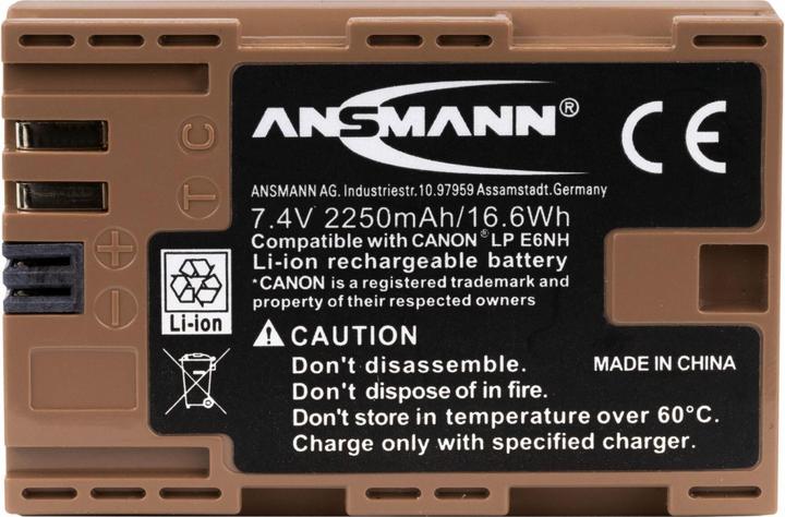 Produktbild Ansmann Akku Kamera A-Can LPE6 NH Canon EOS (Kamera Akku)