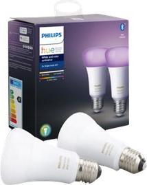 Produktbild Philips Hue White & Color Ambiance BT (E27, 9.50 W, 806 lm, 2 x, F)