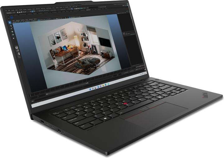 Produktbild Lenovo Laptop-Computer ThinkPad P14s Gen 5 | Schwarz | 14,5 " | IPS | 3K | 3072 x 1920 Pixel | Anti-g