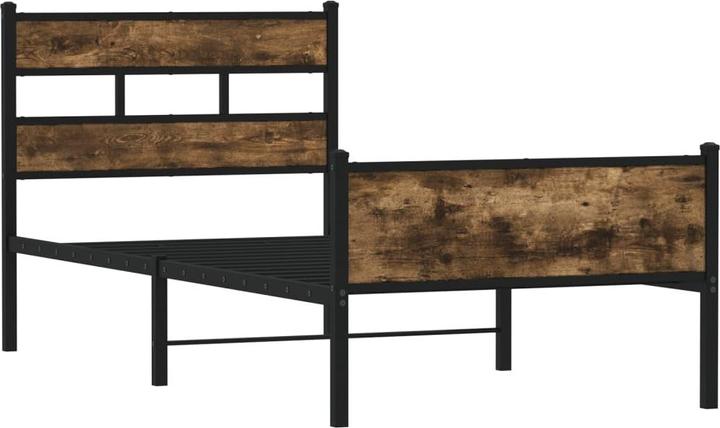 Actual product image VidaXL Bed frame Bed single bed without mattress 80x200 cm wood-based material (80 x 200 cm)